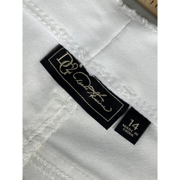 DG2 Diane Gilman Jeggings Size 14 Virtual Stretch Denim Pull On 5 Pocket White - Picture 4 of 7